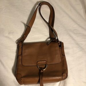 Radley London Cognac Brown Leather Crossbody Bag